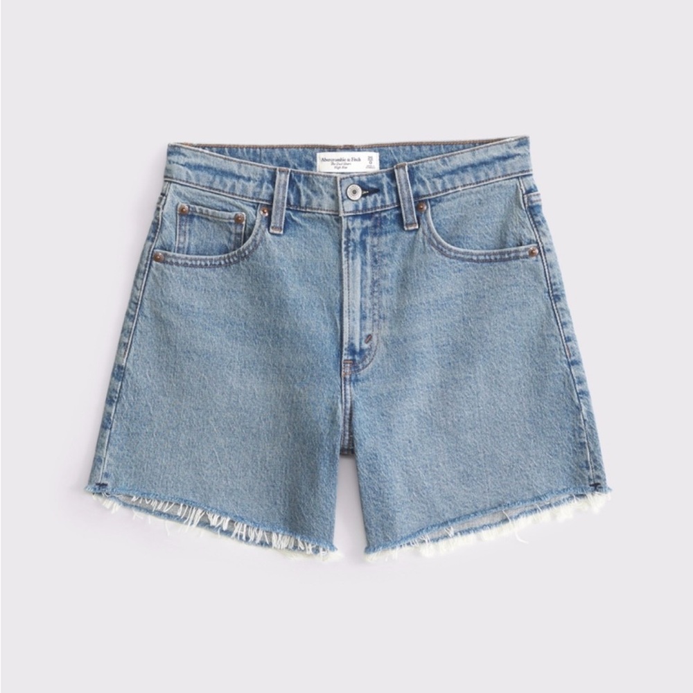 New Abercrombie high rise 7” dad short size 30 (10)